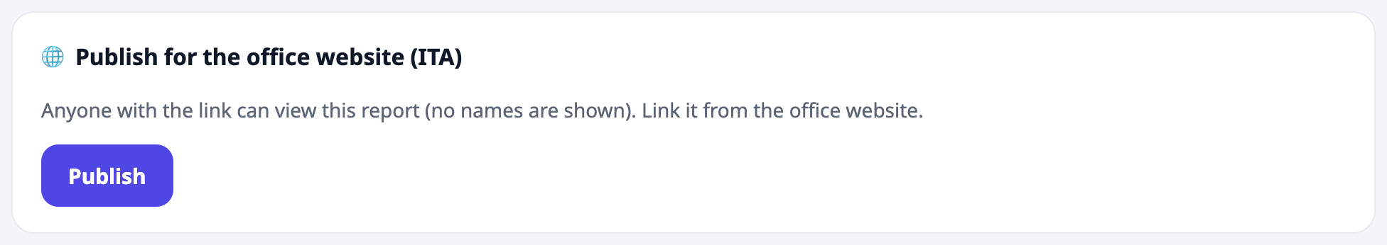Publish for the office website